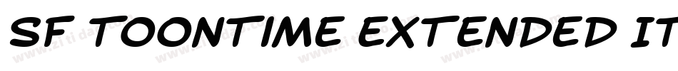 SF Toontime Extended Italic字体转换